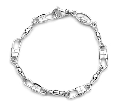 Large Walk to Emmaus Cross Snap/Swivel Bracelet (UNISEX)