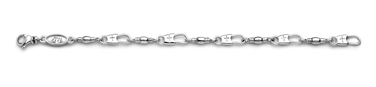 Large Walk to Emmaus Cross Snap/Swivel Bracelet (UNISEX)