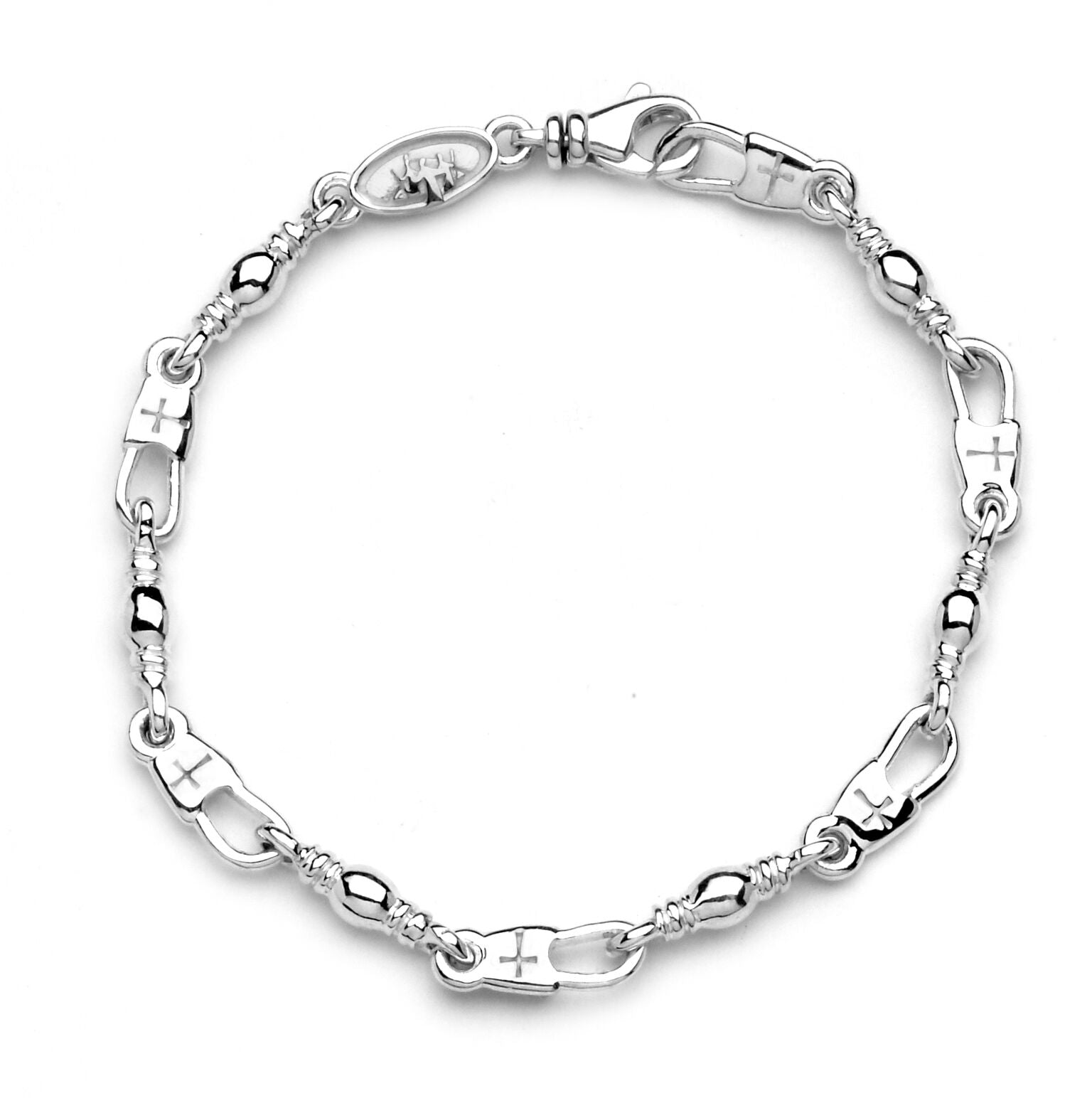 Small Walk to Emmaus Cross Snap/Swivel Bracelet (LADIES & YOUTH)